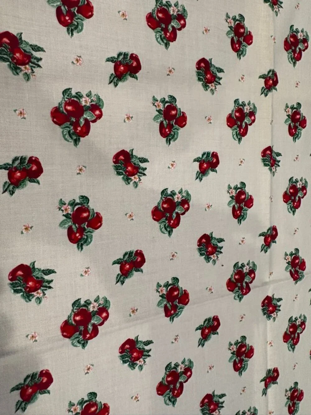 Apple table runner and 4 cloth napkins, Homemade